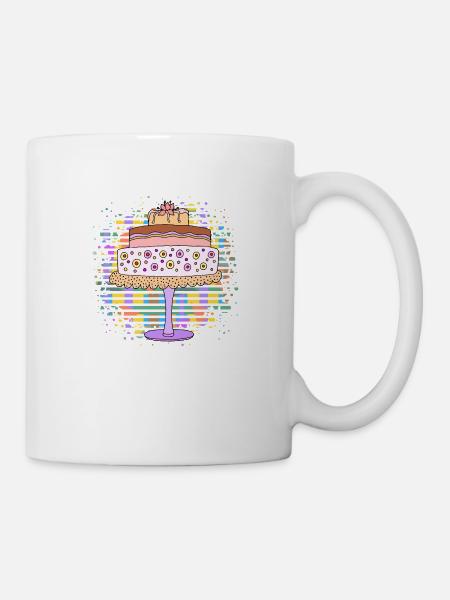 Gâteau - Mug blanc - blanc