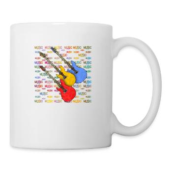 Guitares - Mug blanc - blanc - Droite