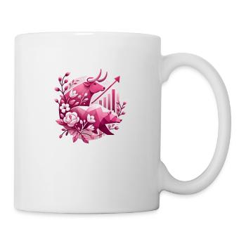 Conception de stock rose pour les femmes qui négocient - Mug blanc - blanc - Droite
