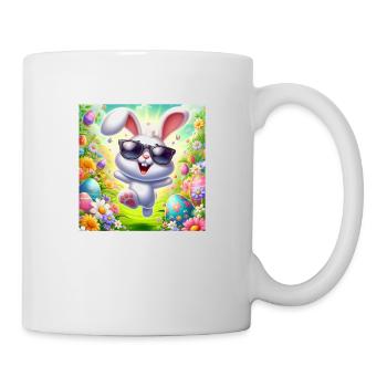 Joyeux lapin de Pâques - Mug blanc - blanc - Droite