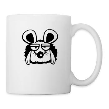 Souris Trou De Souris Trou De MurTriste, Fatigué, Ennuyé - Mug blanc - blanc - Droite