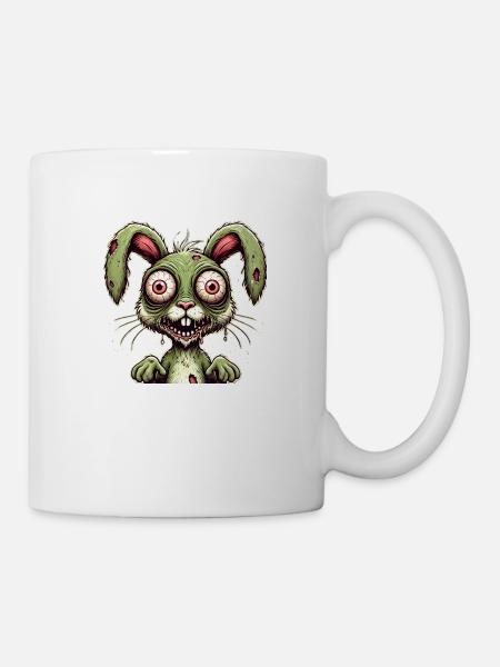 Zombie Bunny, Techno, Trance, Goa, Psychobilly - Mug - white