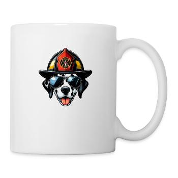 Dalmatiens des pompiers - Mug blanc - blanc - Droite