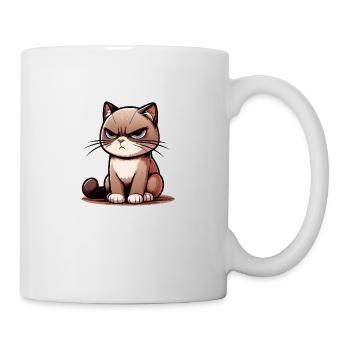 Cranky Cat - Tasse - Weiß - Rechts