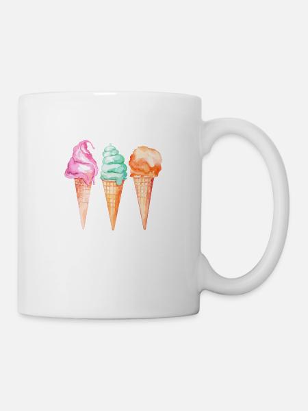 Eiskrem Glace - Tasse - Weiß