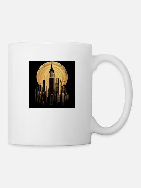 New York gold 2 - Tasse - Weiß