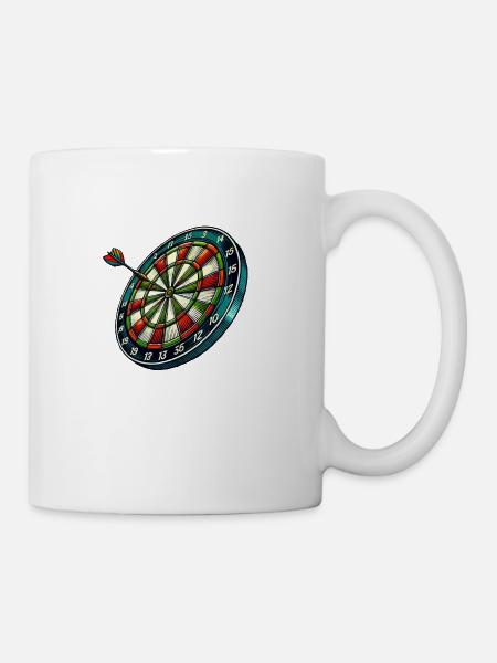 dartboard - Mug - white
