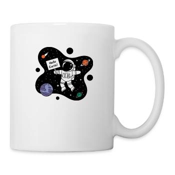 Hallo Erde! - Tasse - Weiß - Rechts