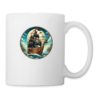 Piratenschiff groß - Tasse - Weiß - Rechts