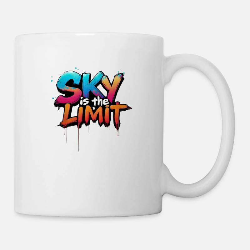 sky is the limit - Mug - white