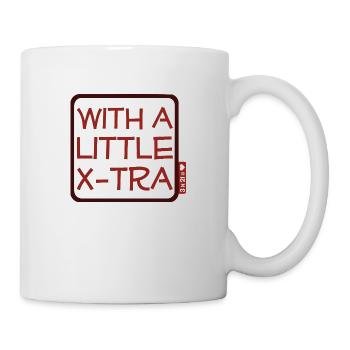 Trisomie 21 - With a little X-Tra - rot - Tasse - Weiß - Rechts