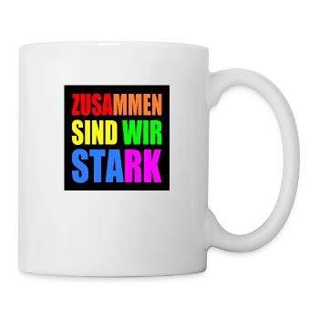 zusammen sind wir stark - Tasse - Weiß - Rechts