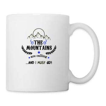 the mountains are calling 02 - Tasse - Weiß - Rechts