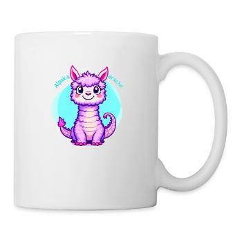 Alpakadrache - Tasse - Weiß - Rechts