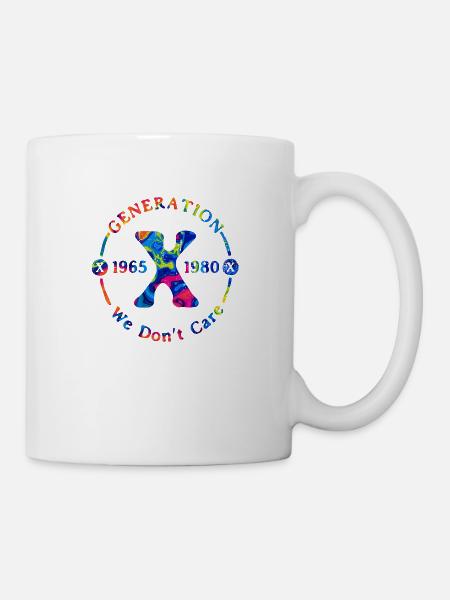 Génération X Rester fort Citation positive Mignon des années 80 - Mug blanc - blanc