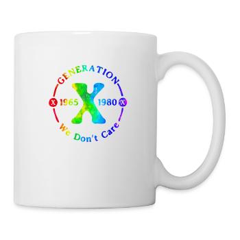 Generation X Stay Strong Positives Zitat Niedliche 80er Jahre - Tasse - Weiß - Rechts