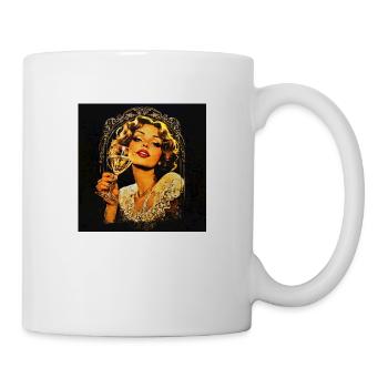 Vintage girl - Tasse - Weiß - Rechts