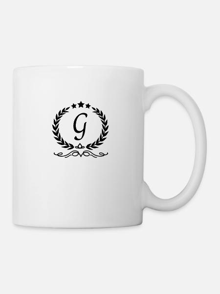 Lettre g couronne - Mugg - vit