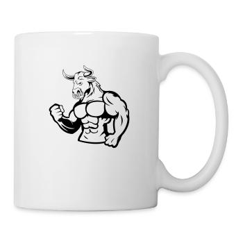 stier fitness - Tasse - Weiß - Rechts
