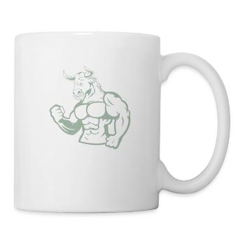 stier fitness - Tasse - Weiß - Rechts