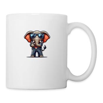 Elephant Comic Sunglasses - Mug - white - Right