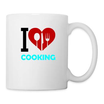 i love cooking - Mug - white - Right