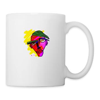 Maske - Tasse - Weiß - Rechts
