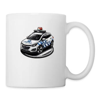 Police car English - Mug - white - Right