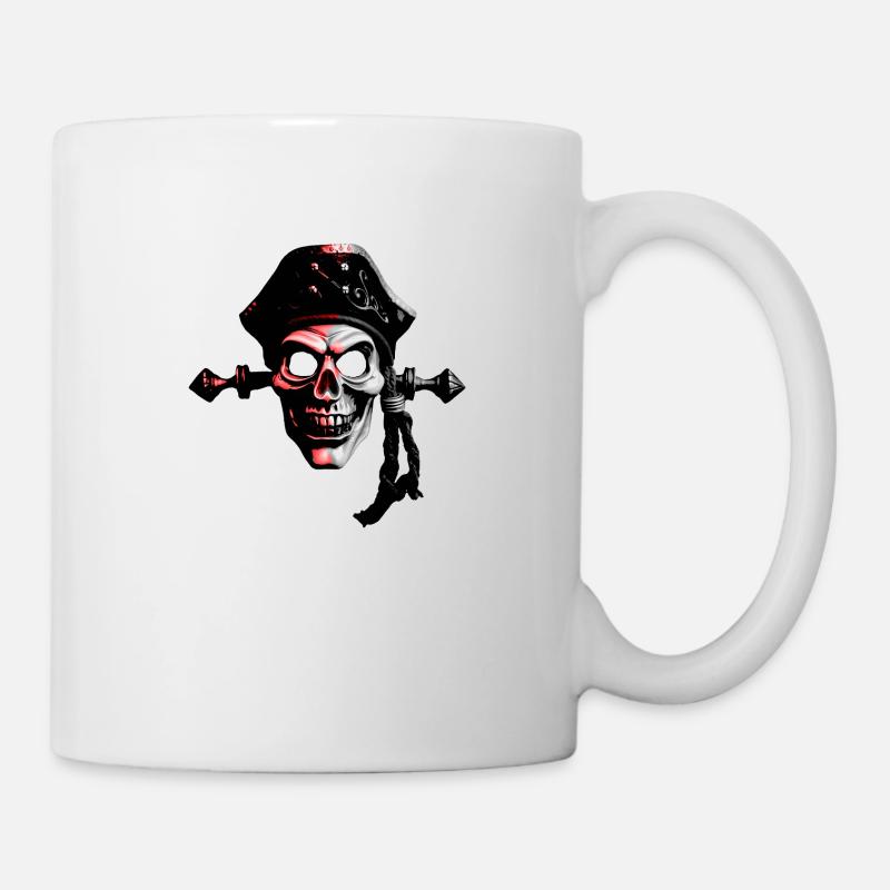 Pirat Comicart Red - Tasse - Weiß