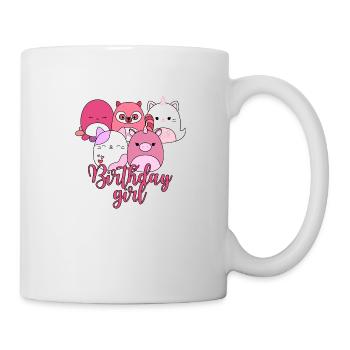 Jolie fille d’anniversaire Squishmallow - Mug blanc - blanc - Droite