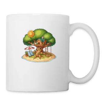 Cabane dans les arbres - Mug blanc - blanc - Droite