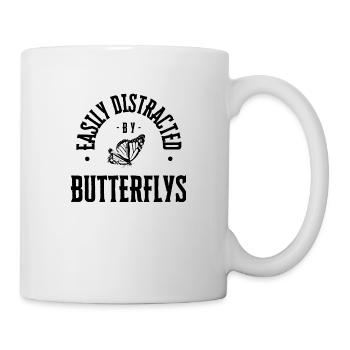 Butterflys - Tasse - Weiß - Rechts