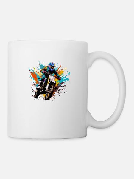 Motocross - Mug blanc - blanc