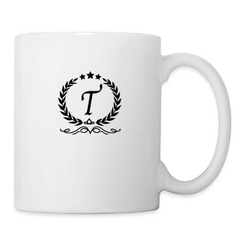 Letter t crown - Mug - white - Right