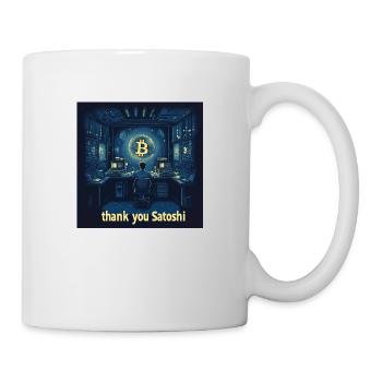 Bitcoin Satoshi - Tasse - Weiß - Rechts