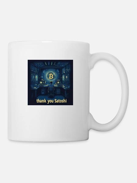 Bitcoin Satoshi - Tasse - Weiß