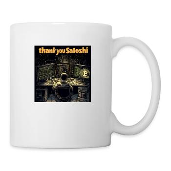 Thank you Satoshi! - Tasse - Weiß - Rechts