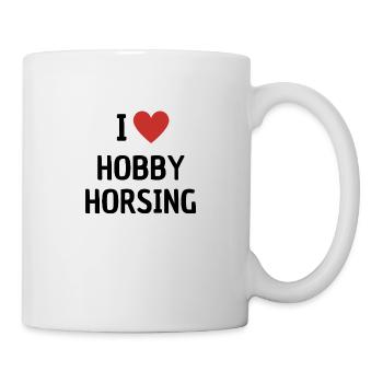 Ich liebe Hobby Horsing! - Tasse - Weiß - Rechts