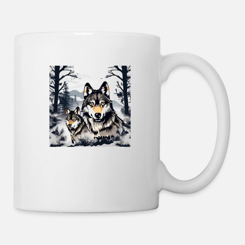 Wolf 1 - Mug - white