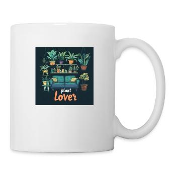 Plant lover living room - Mug - white - Right