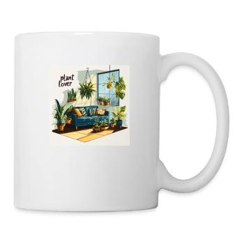 Plant lover living room - Mug - white - Right