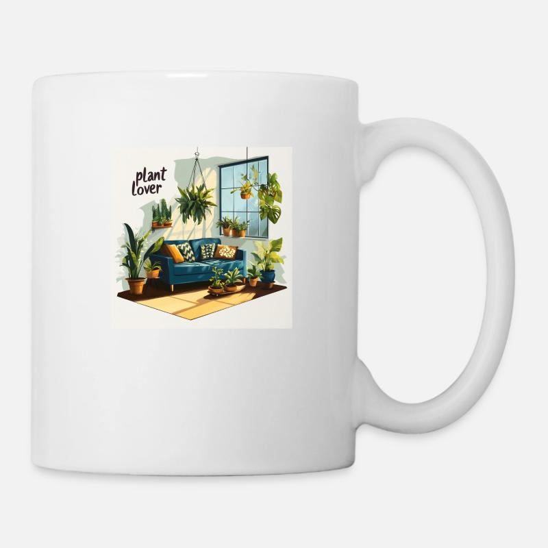 Plant lover living room - Mug - white