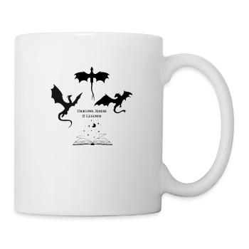 Shirt Dragons, Riders, and Legends - Tasse - Weiß - Rechts