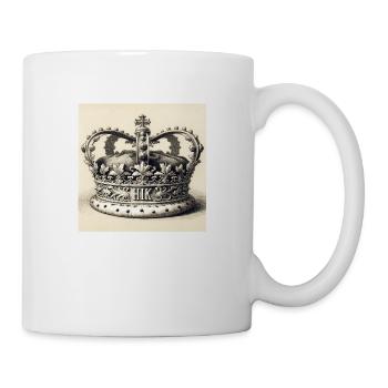 Grosse Krone - Tasse - Weiß - Rechts