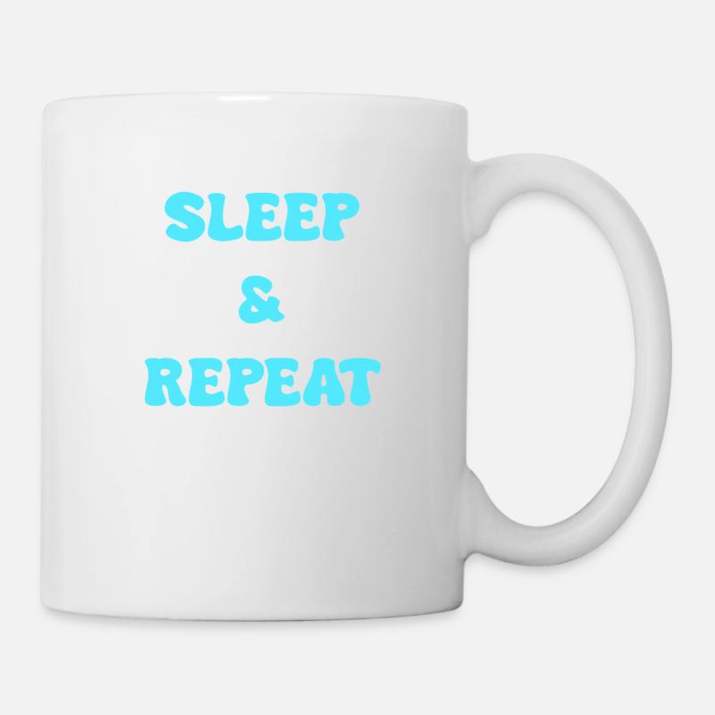 sleep and repeat - Mug - white