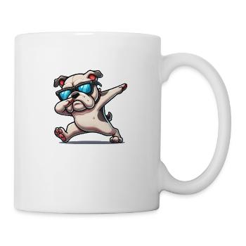 Dog Dabbing Bulldog - Mug - white - Right