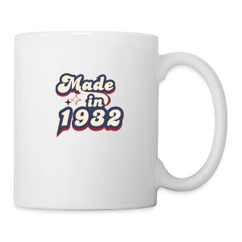 Hergestellt im 1932 Retro - Tasse - Weiß - Rechts