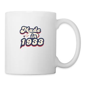 Hergestellt im 1933 Retro - Tasse - Weiß - Rechts