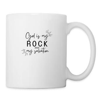 Gott ist mein Fels - Tasse - Weiß - Rechts
