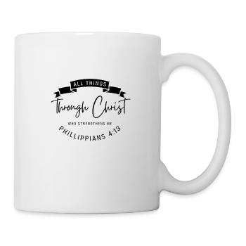 Tout est possible par le Christ - Mug blanc - blanc - Droite